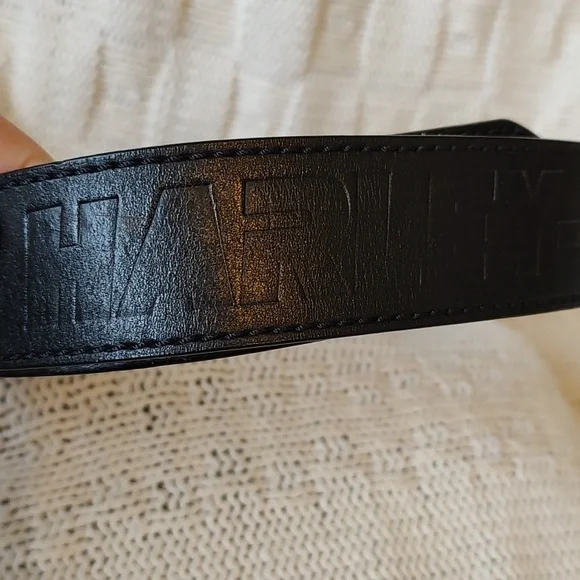 Vintage 2005 Harley Davidson Road Hog Race Belt Buckle Leather 34 - Picture 3 of 9